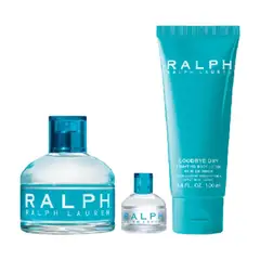 RALPH LAUREN - Set Perfume Mujer Ralph EDT 100ml + 7ml+ Loción Corporal 100ml