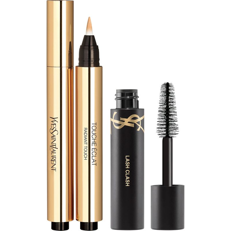 YVES SAINT LAURENT - Set de maquillaje Iluminador Touche Éclat 02 + Mini máscara de pestañas Lash Clash