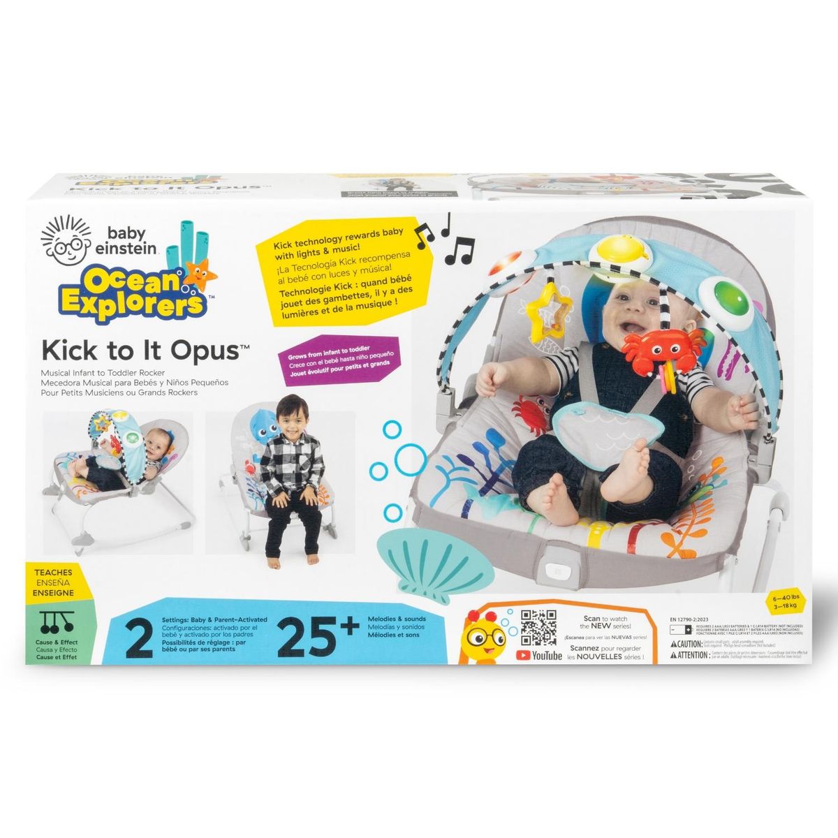 BABY EINSTEIN - Silla Nido Rocker Kick To It Octopus Baby Einstein