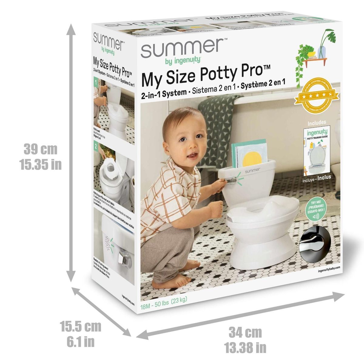 INGENUITY - My Size Potty Pro Blanca Ingenuity
