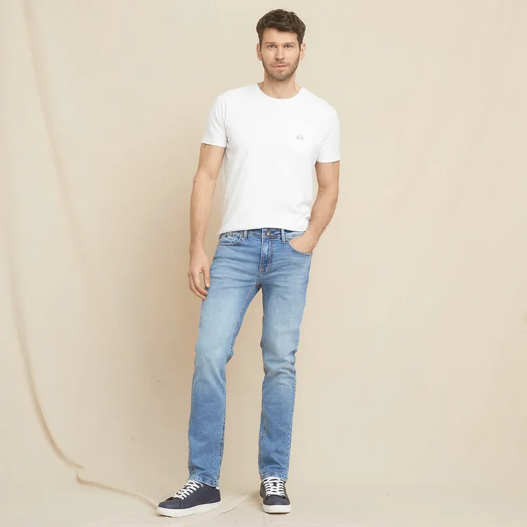 Jeans 5 Bolsillos Skinny Hombre