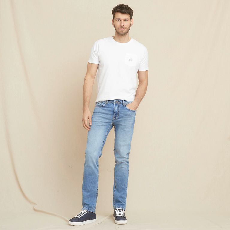 Jeans 5 Bolsillos Skinny Hombre