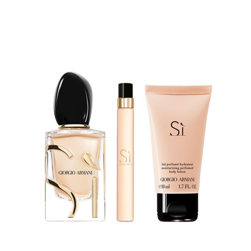 GIORGIO ARMANI - Set Perfume Mujer Sì Eau De Parfum 50Ml + 10Ml + Loción Corporal 50Ml Giorgio Armani