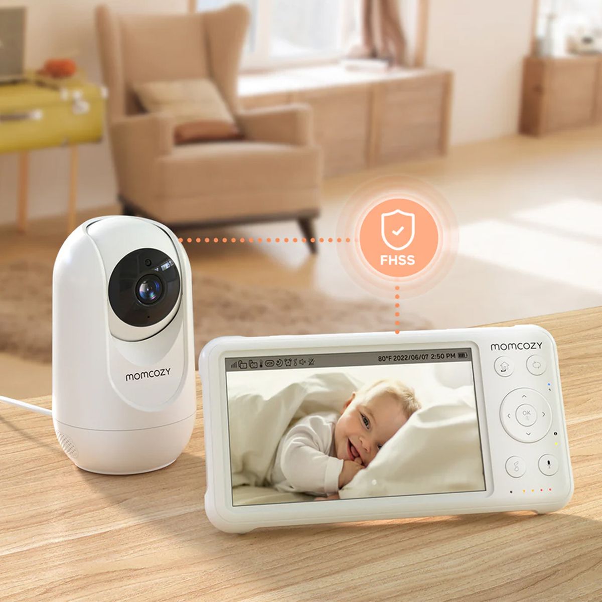 MOMCOZY - Monitor de Bebé Full HD Momcozy