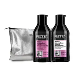 REDKEN - Set ACG Brillo Intenso Cabello Con Color Acidic Color Gloss Shampoo Sin Sulfatos 300ml + Acondicionador 300ml