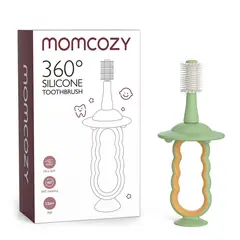 MOMCOZY - Cepillo Dental Silicona Verde