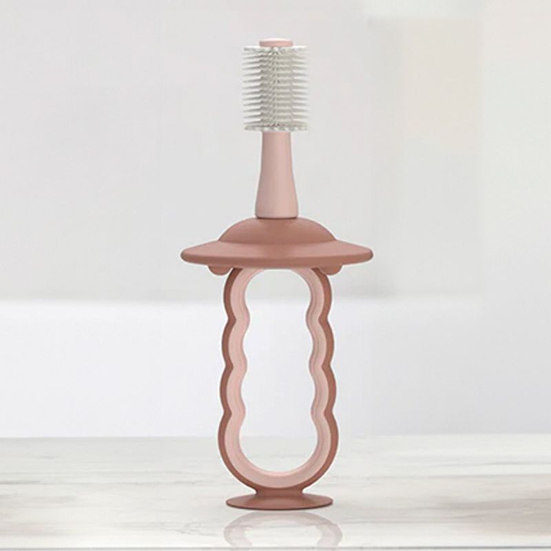 MOMCOZY - Cepillo Dental Silicona Rosa Momcozy