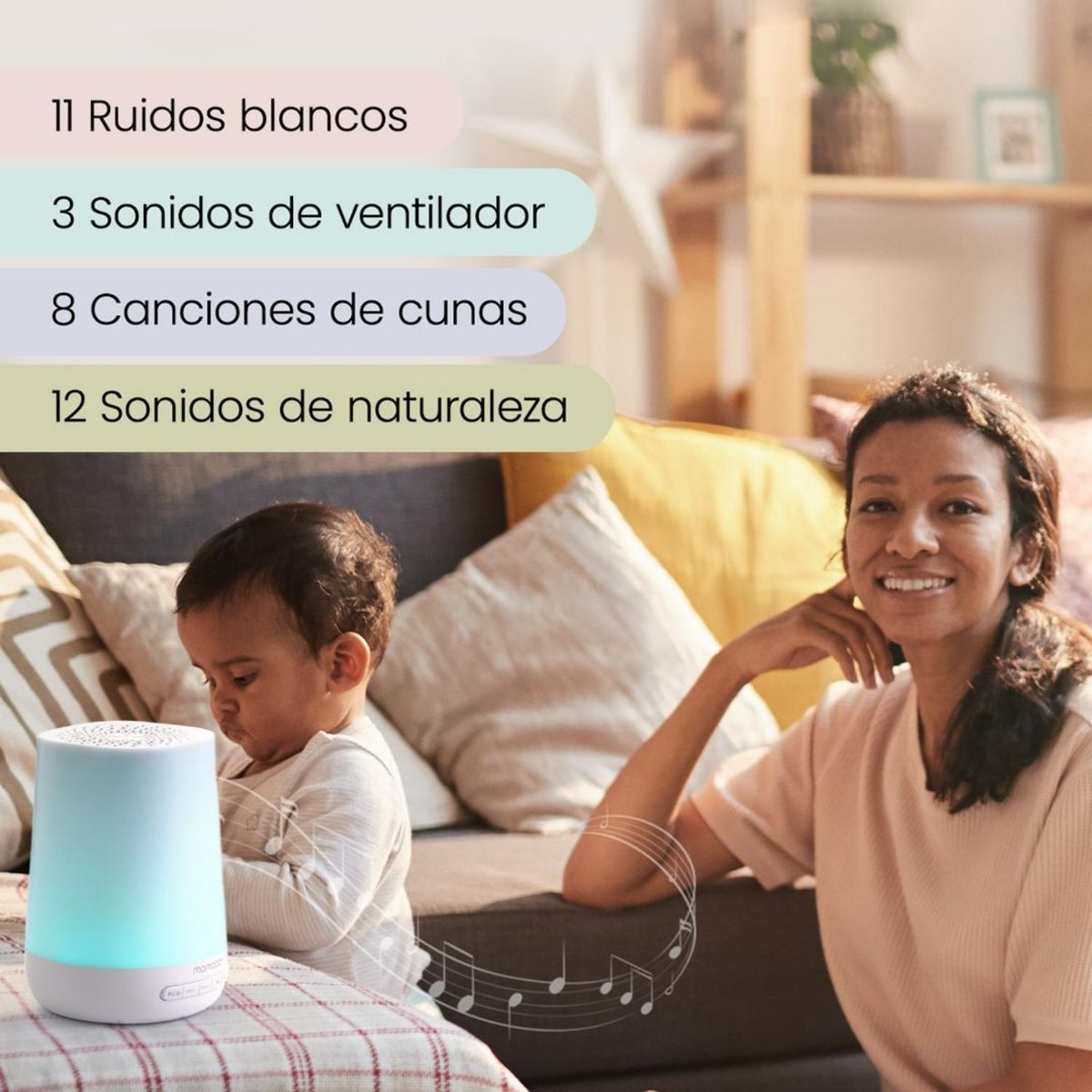 MOMCOZY - Máquina Ruido Blanco Smart Momcozy