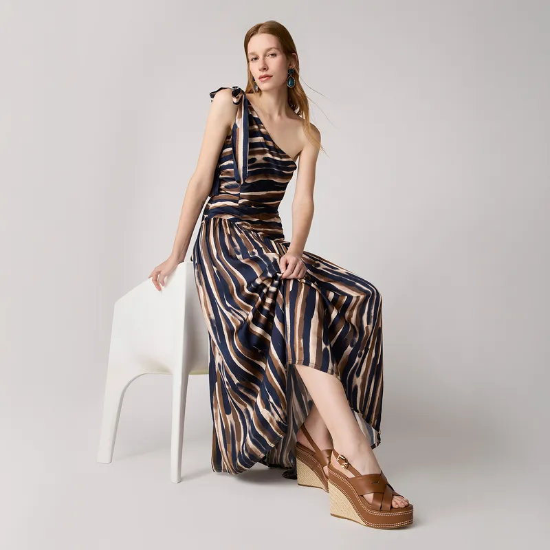 MICHAEL KORS - Sandalia Mujer Cuero Café Michael Kors