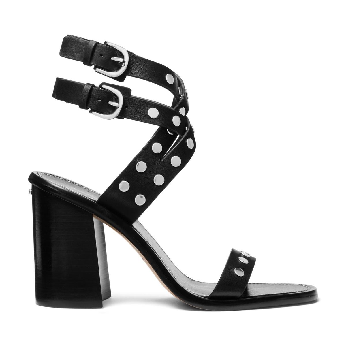 MICHAEL KORS - Sandalia Mujer Cuero Negro Michael Kors