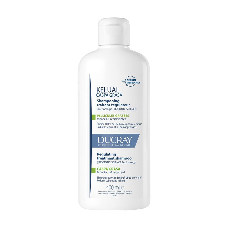 DUCRAY - Shampoo Kelual Caspa Grasa 400Ml Ducray