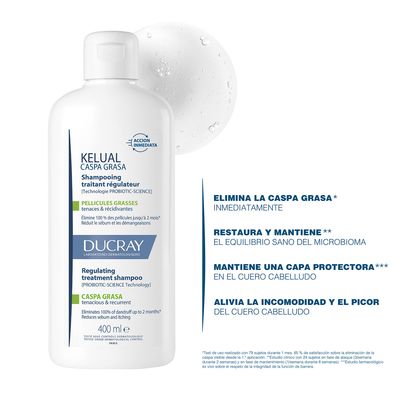 Imagen 2 del producto Shampoo Anticaspa Kelual Caspa Grasa 400ml