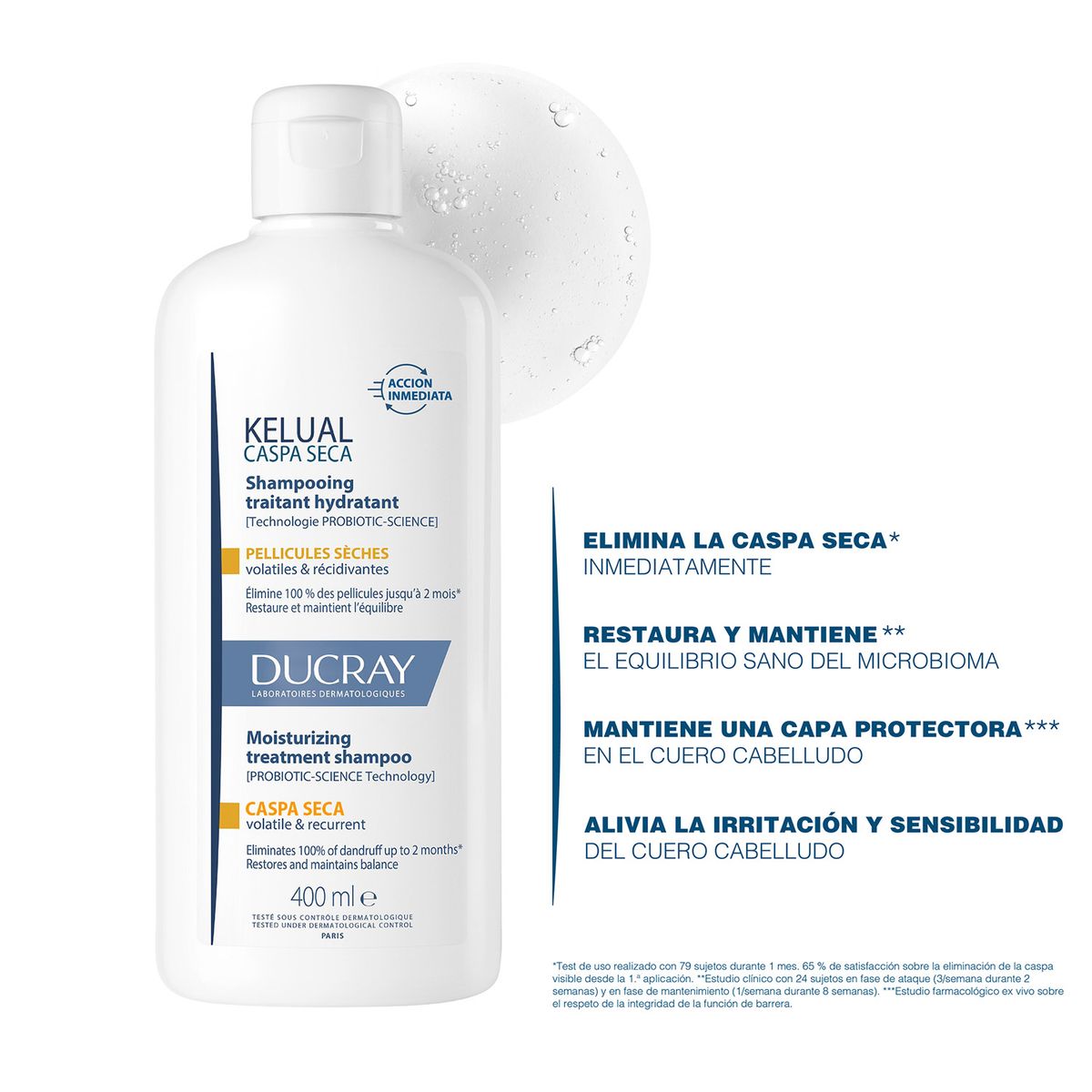 DUCRAY - Shampoo Kelual Caspa Seca 400Ml Ducray
