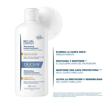 Imagen 2 del producto Shampoo Kelual Caspa Seca 400Ml