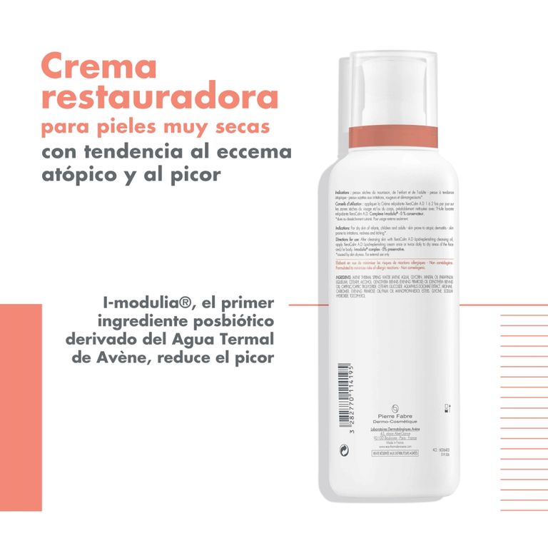XeraCalm A.D Crema Relipidizante 400Ml