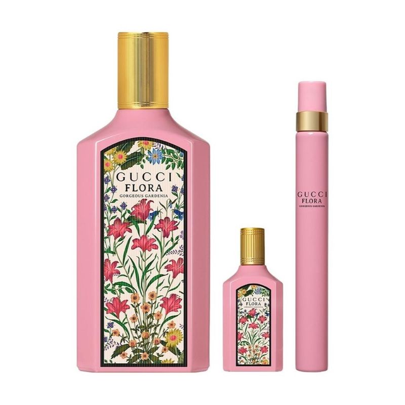 GUCCI - Gucci Flora Gorgeous Gardenia EDP 100ml + Pen Spray 10ml + Mini 5ml
