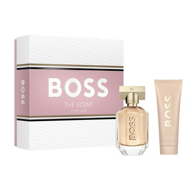 Imagen 2 del producto Set BOSS The Scent Eau De Parfum Para Mujer 50 Ml + Body Lotion 75 Ml