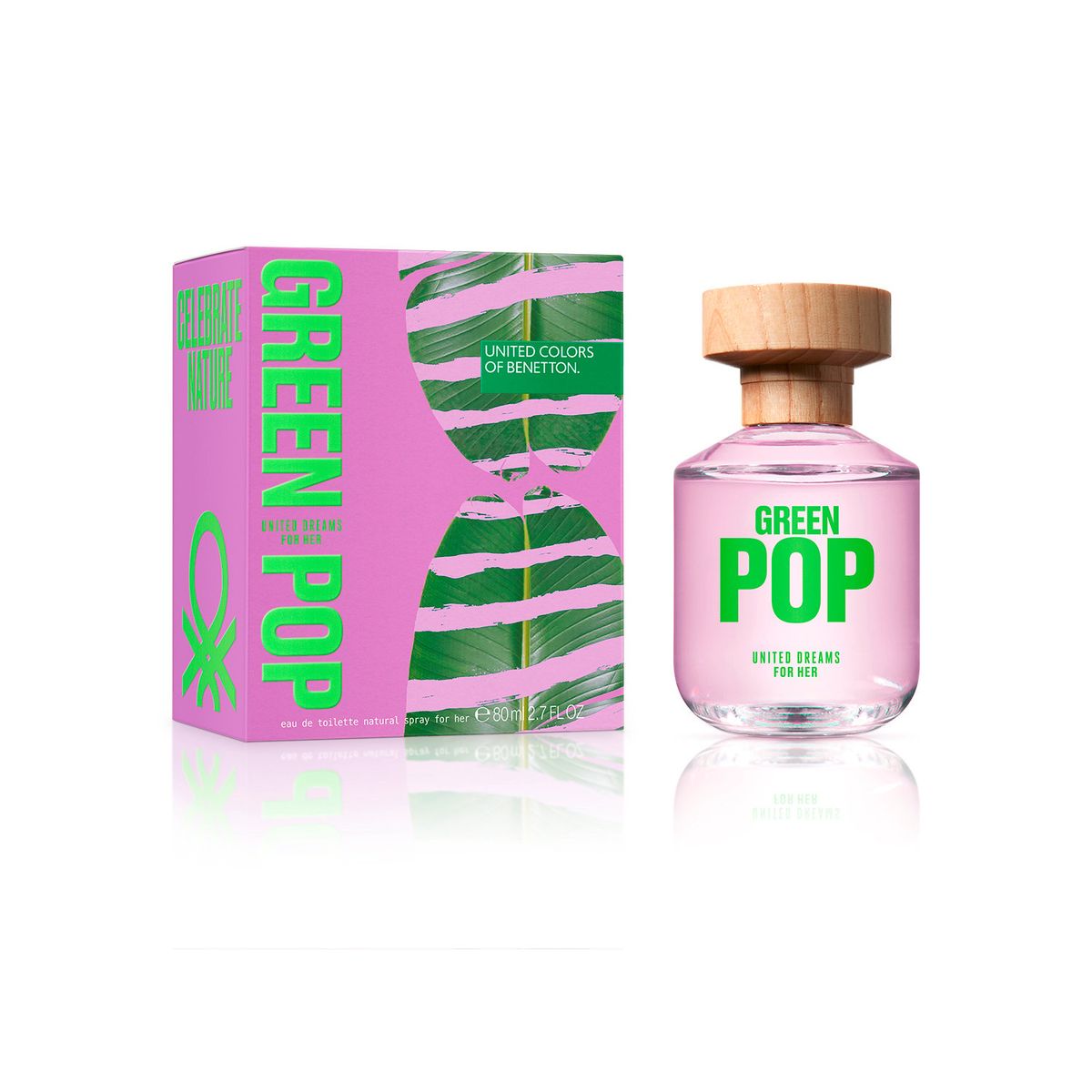 BENETTON - United Dreams Green Pop For Her Eau de Toilette 80 ml