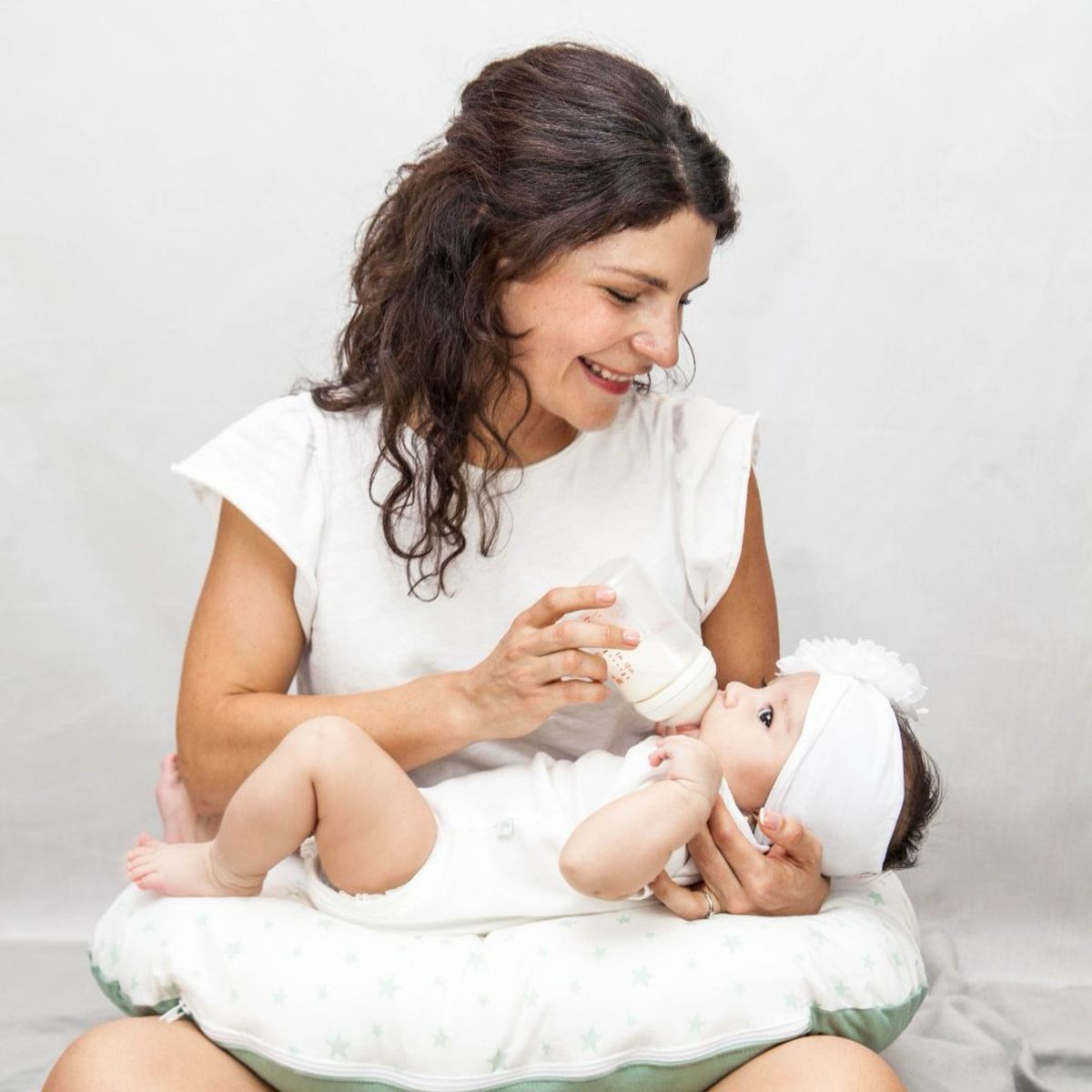 AMAMANTAS - Cojín de Lactancia Algodón Blanco Amamantas