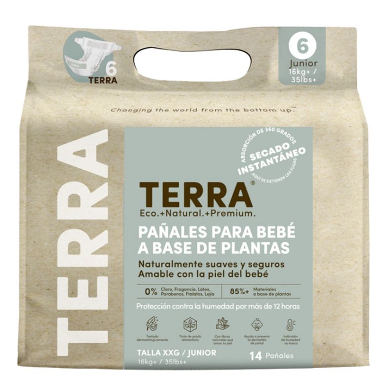 TERRA - Pañales Terra Biodegradables XXG