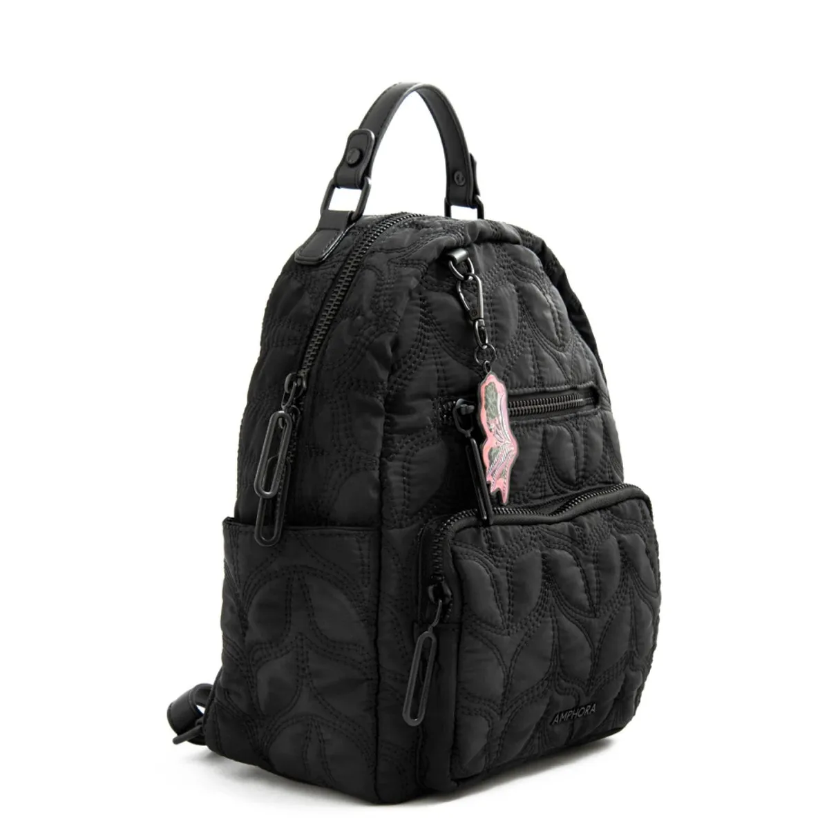 AMPHORA - Mochila Mediana Trinidad Negro Amphora