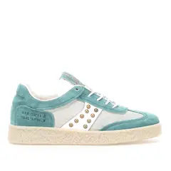 AS 98 - Zapatilla Urbana Mujer Cuero Verde