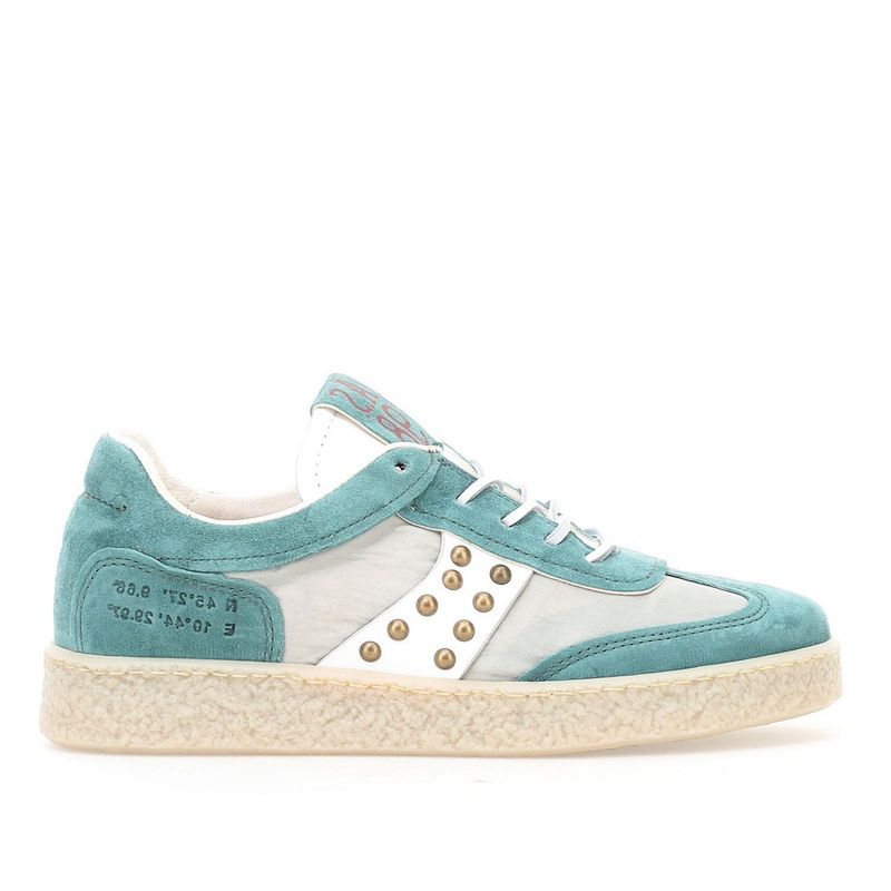 AS 98 - Zapatilla Urbana Mujer Cuero Verde As 98