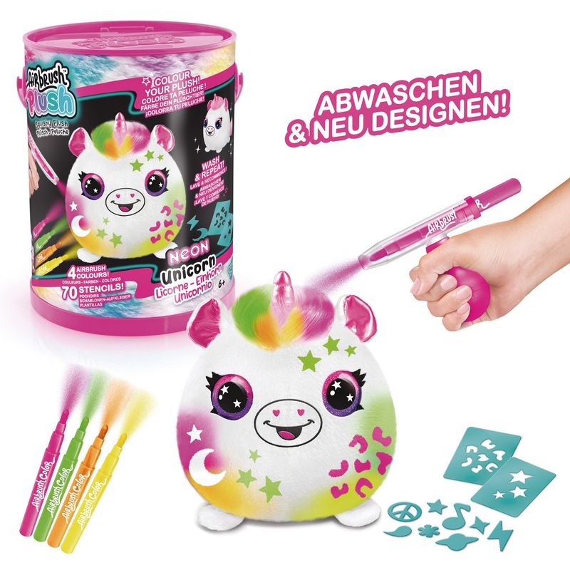 CANAL TOYS - Airbrush Plush-Neon Canal Toys