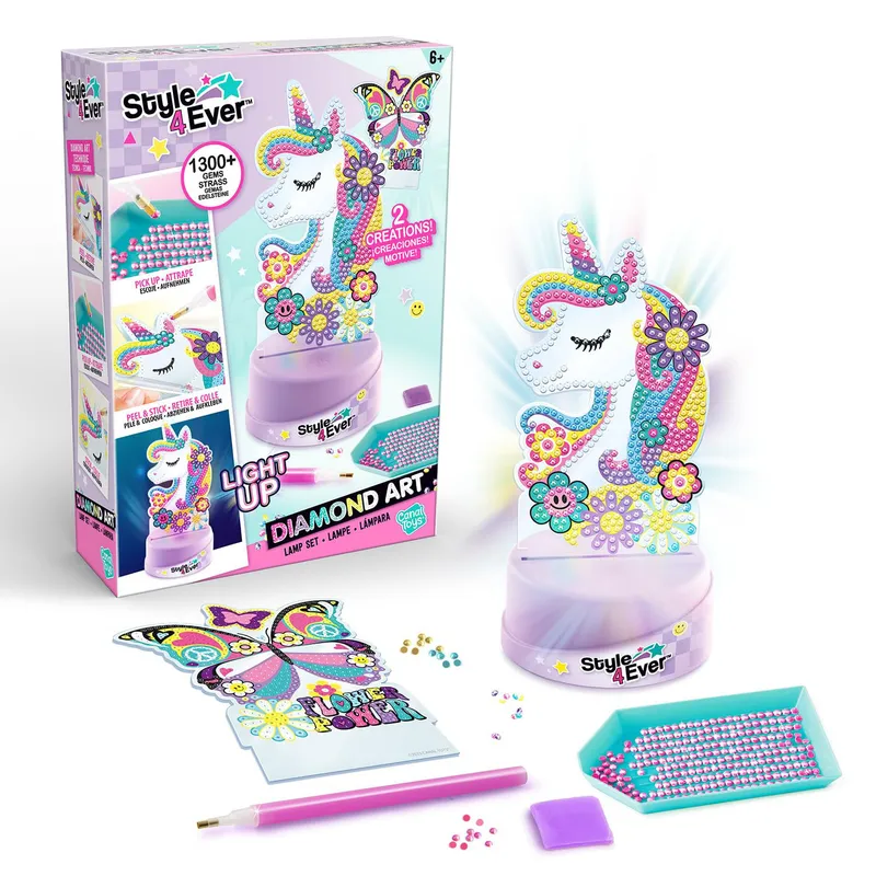 CANAL TOYS - Lampara para Decorar Con Diamantes Canal Toys