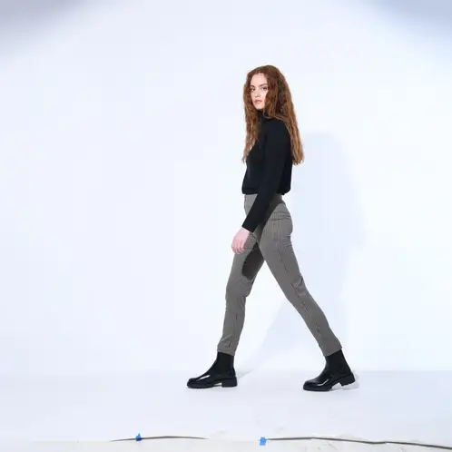 BRICK LONDON - Pantalón Básico Tiro Alto Mujer