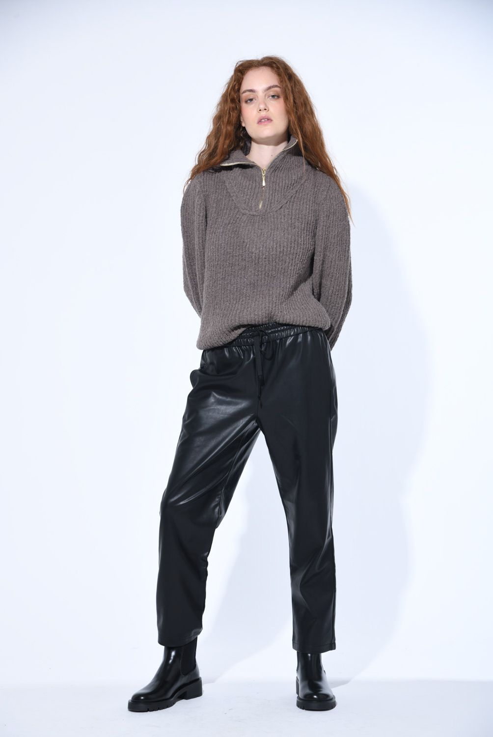 BRICK LONDON - Pantalón Básico Tiro Alto Mujer
