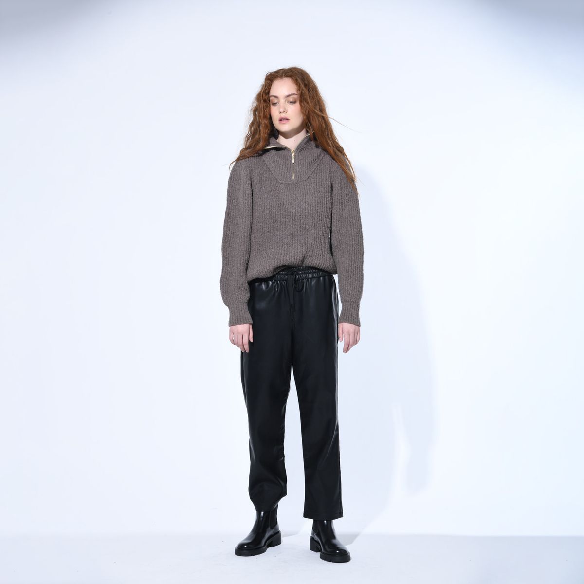 BRICK LONDON - Pantalón Básico Tiro Alto Mujer