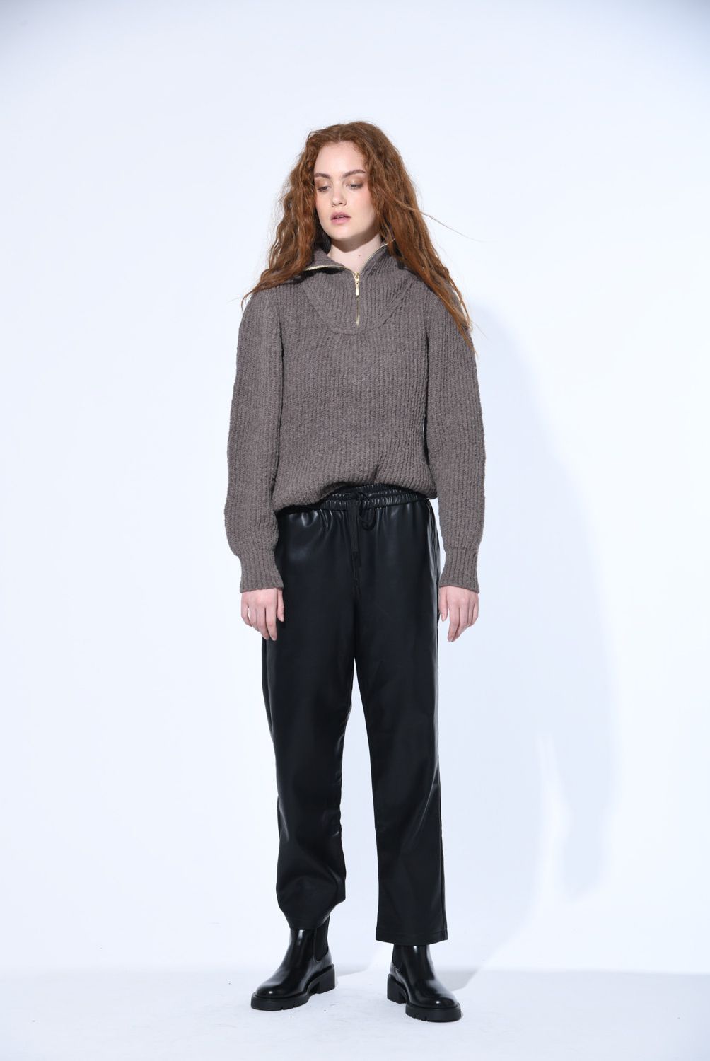 BRICK LONDON - Pantalón Básico Tiro Alto Mujer