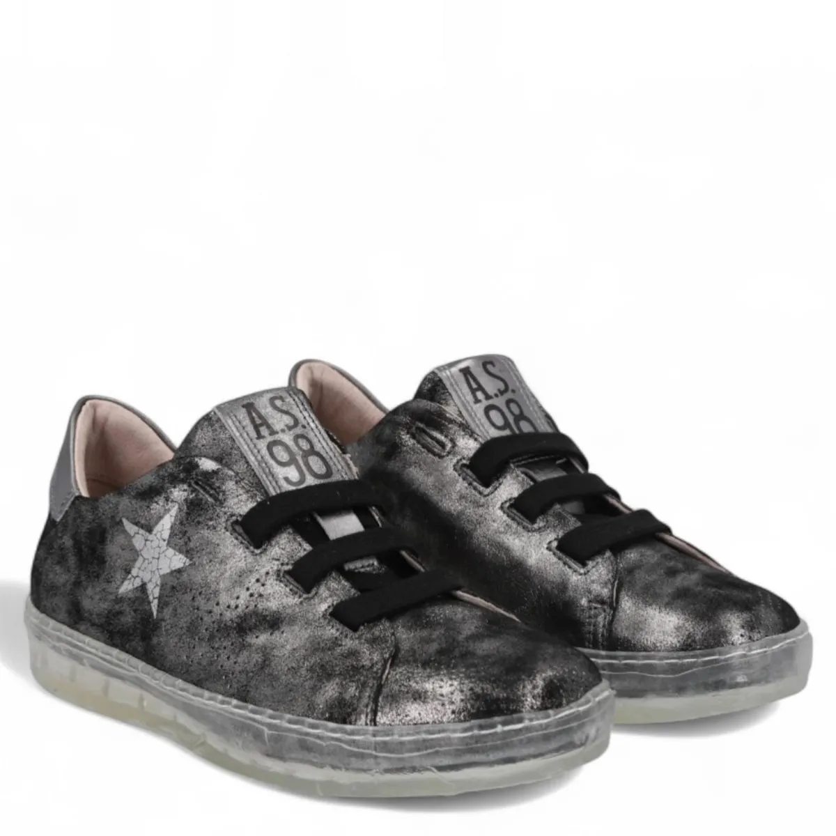 AS 98 - Zapatilla Urbana Mujer Cuero Gris AS 98