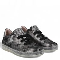 Zapatilla Urbana Mujer Cuero Gris