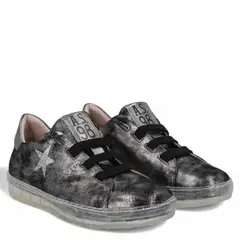 AS 98 - Zapatilla Urbana Mujer Cuero Gris