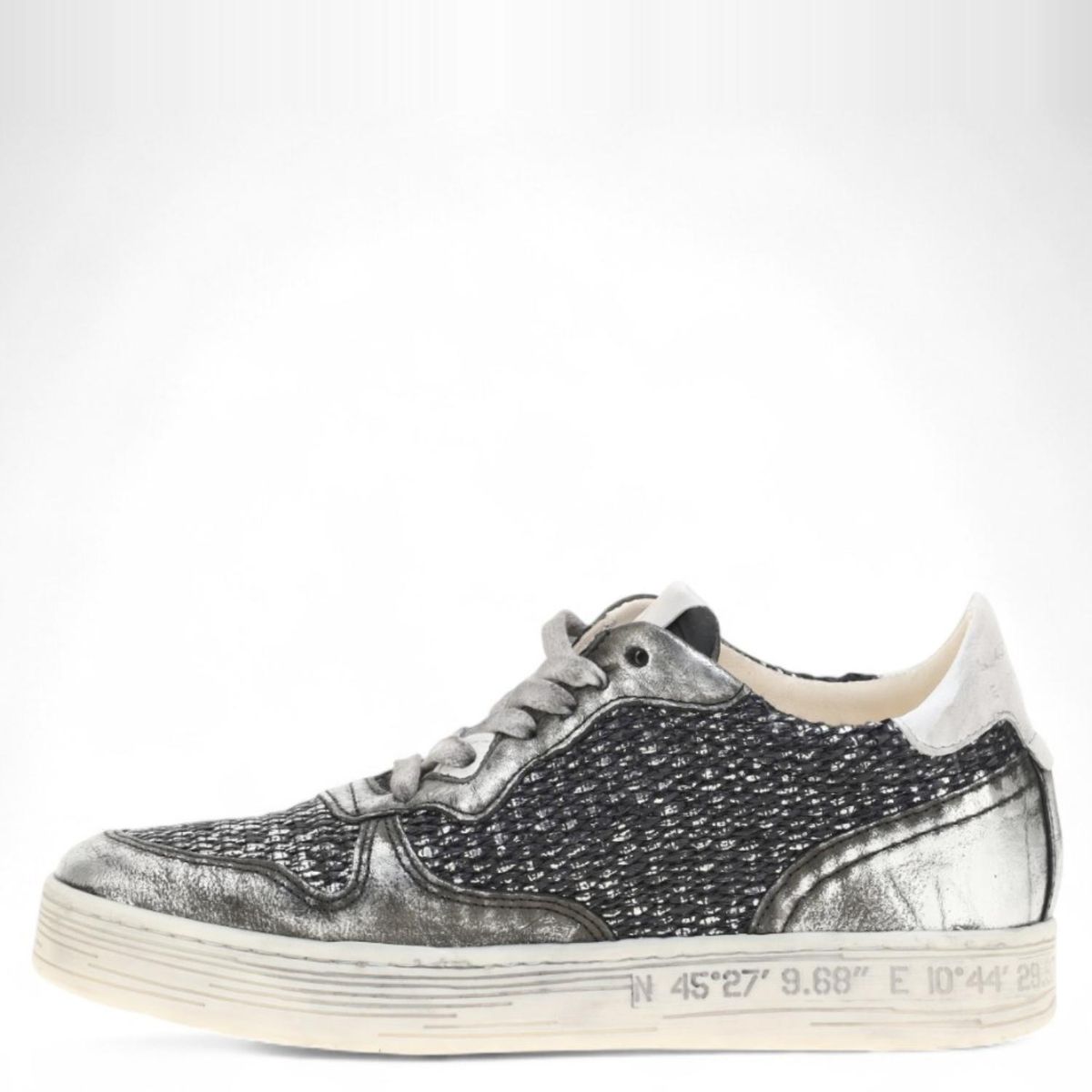 AS 98 - Zapatilla Urbana Mujer Cuero Plateada As 98