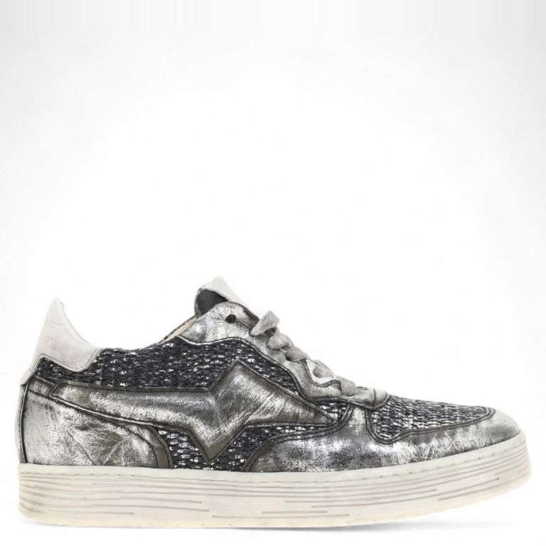 AS 98 Zapatilla Urbana Mujer Cuero Plateada