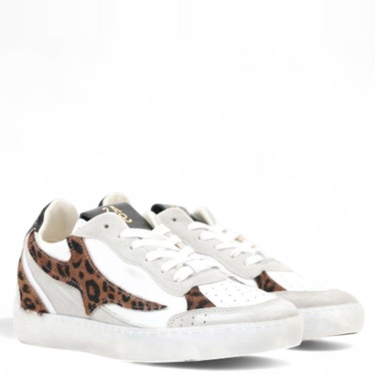 AS 98 Zapatilla Urbana Mujer Cuero Animal Print