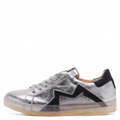 Imagen 2 del producto Zapatilla Urbana Mujer Cuero Plateada