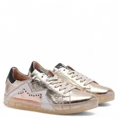 AS 98 - Zapatilla Urbana Mujer Cuero Dorada