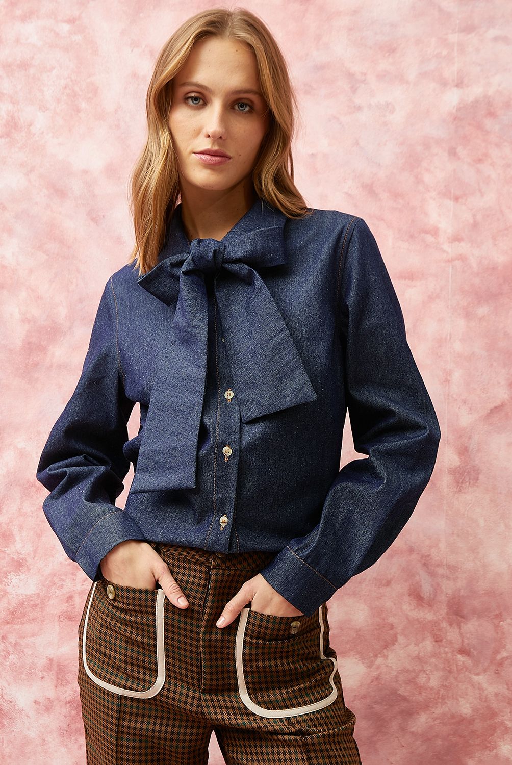 ROSSAMOLA - Blusa Manga Larga Algodón Mujer Rossamola