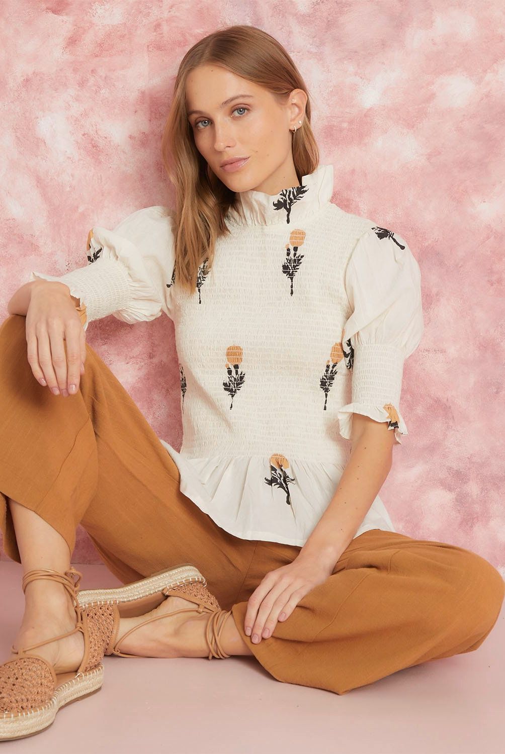 ROSSAMOLA - Blusa Manga Larga Algodón Mujer Rossamola