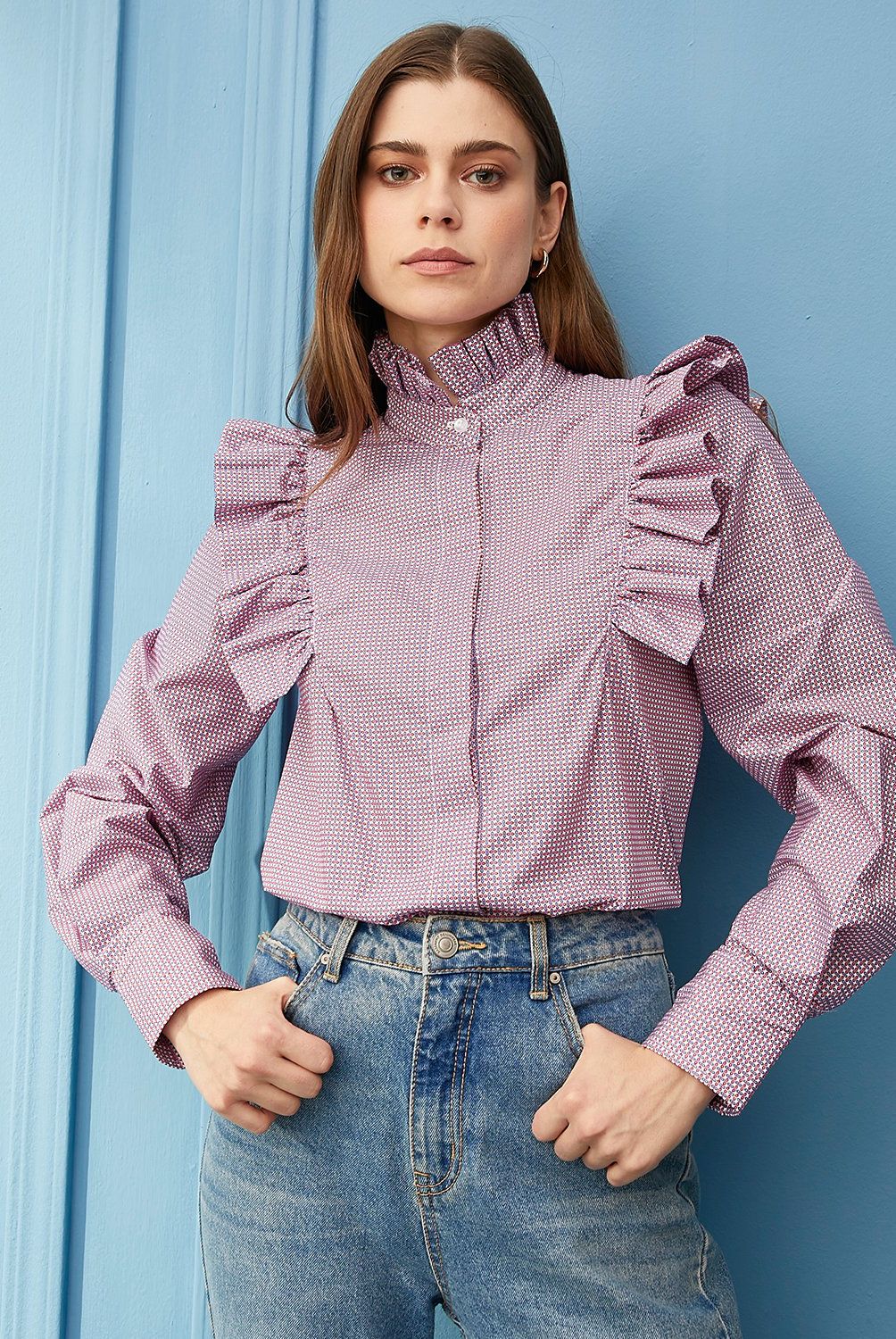 CAER EN GRACIA - Blusa Manga Larga Mujer