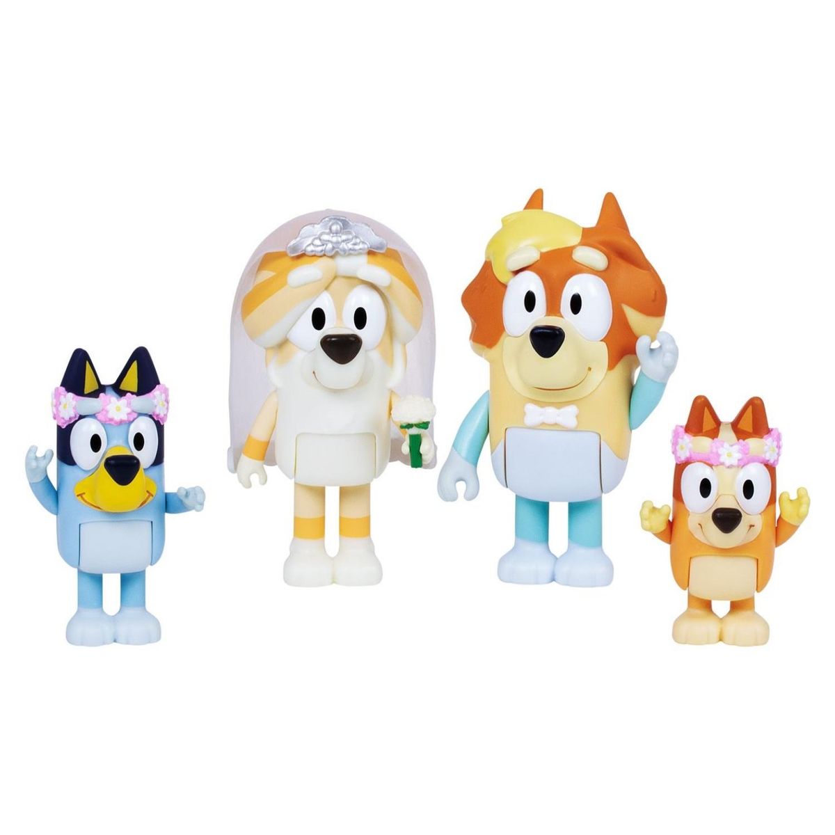 BLUEY - Pack De 4 Figuras S10 Bluey