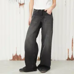 AMERICANINO - Jeans Wide Leg Tiro Bajo Mujer