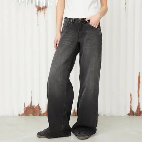 AMERICANINO - Jeans Wide Leg Tiro Bajo Mujer