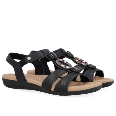 Imagen 2 del producto Sandalia Mujer Cuero Negro