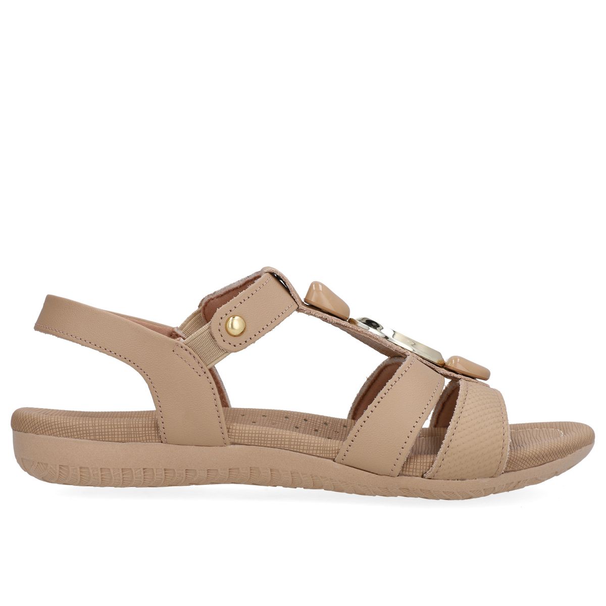 USAFLEX - Sandalia Mujer Cuero Rosado Usaflex