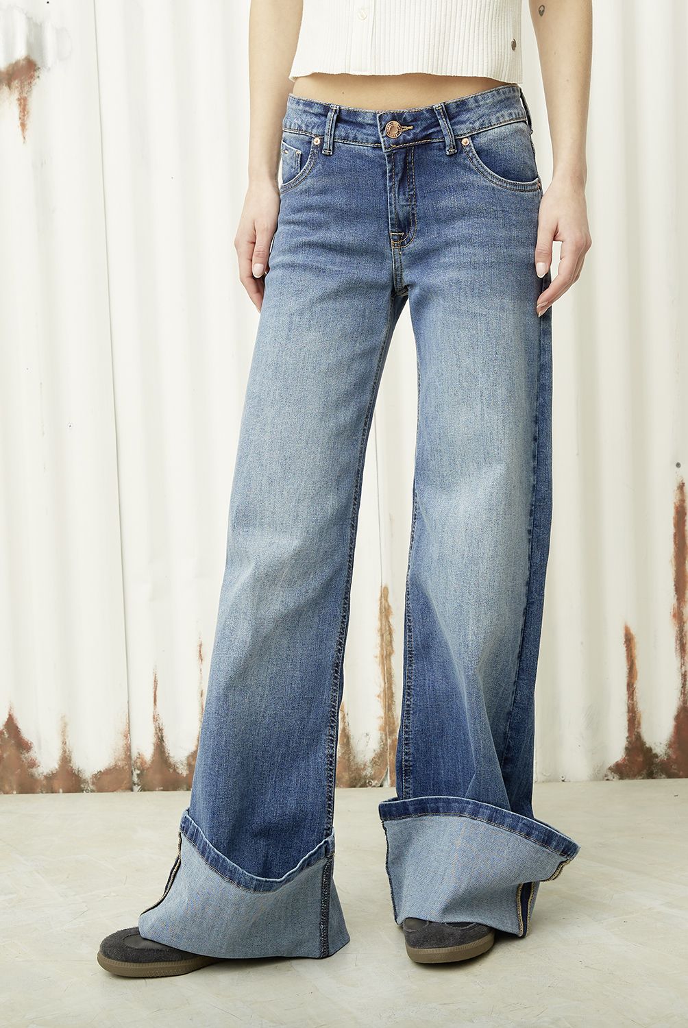 AMERICANINO - Jeans Wide Leg Mujer Americanino